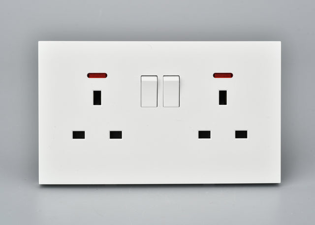 Basic Series - Double 13A Power Socket with Neon