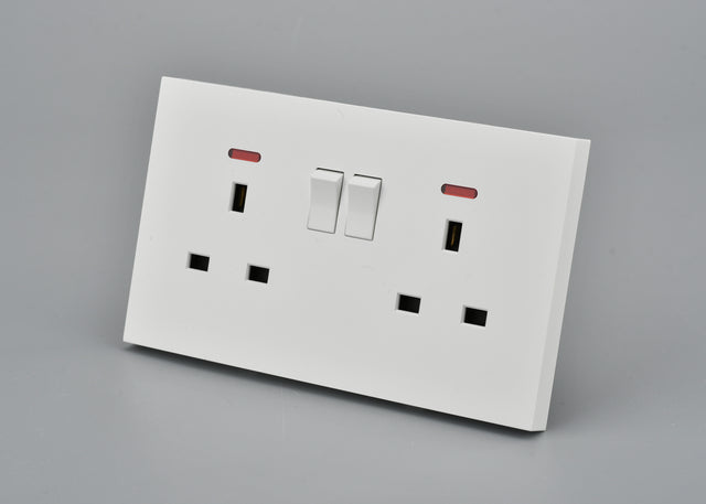 Basic Series - Double 13A Power Socket with Neon