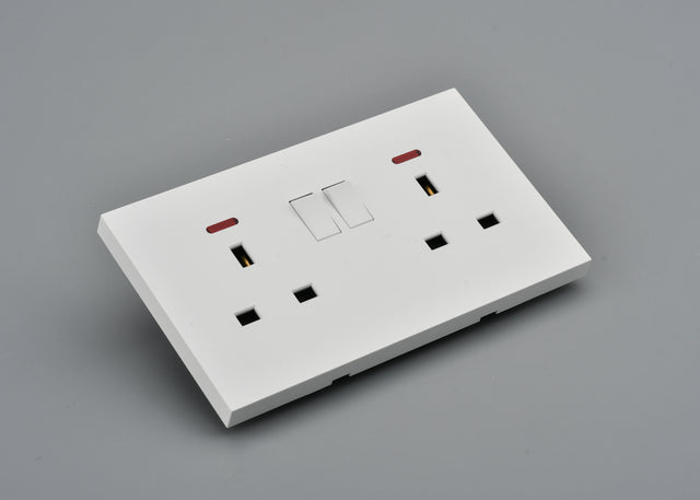 Basic Series - Double 13A Power Socket with Neon